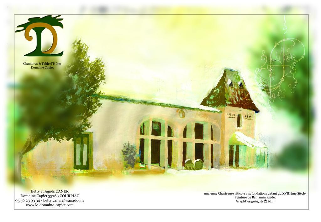 Domaine Capiet Bed & Breakfast Courpiac Eksteriør bilde