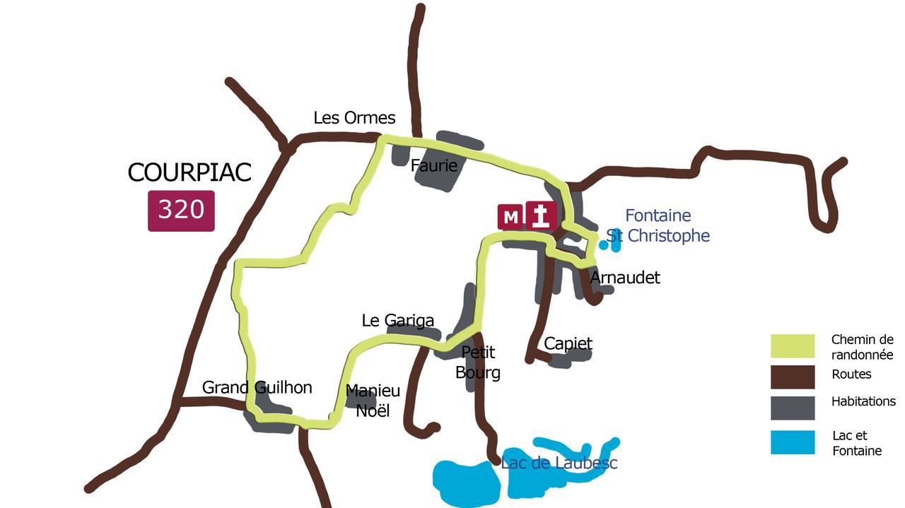 Domaine Capiet Bed & Breakfast Courpiac Eksteriør bilde
